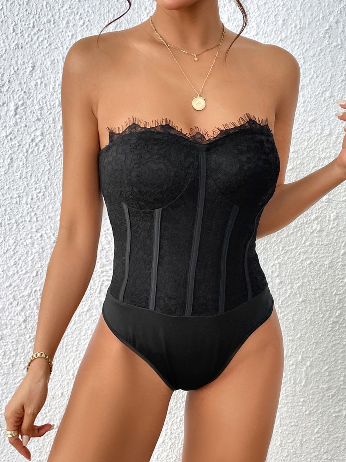 Strapless Langerie Bodysuit