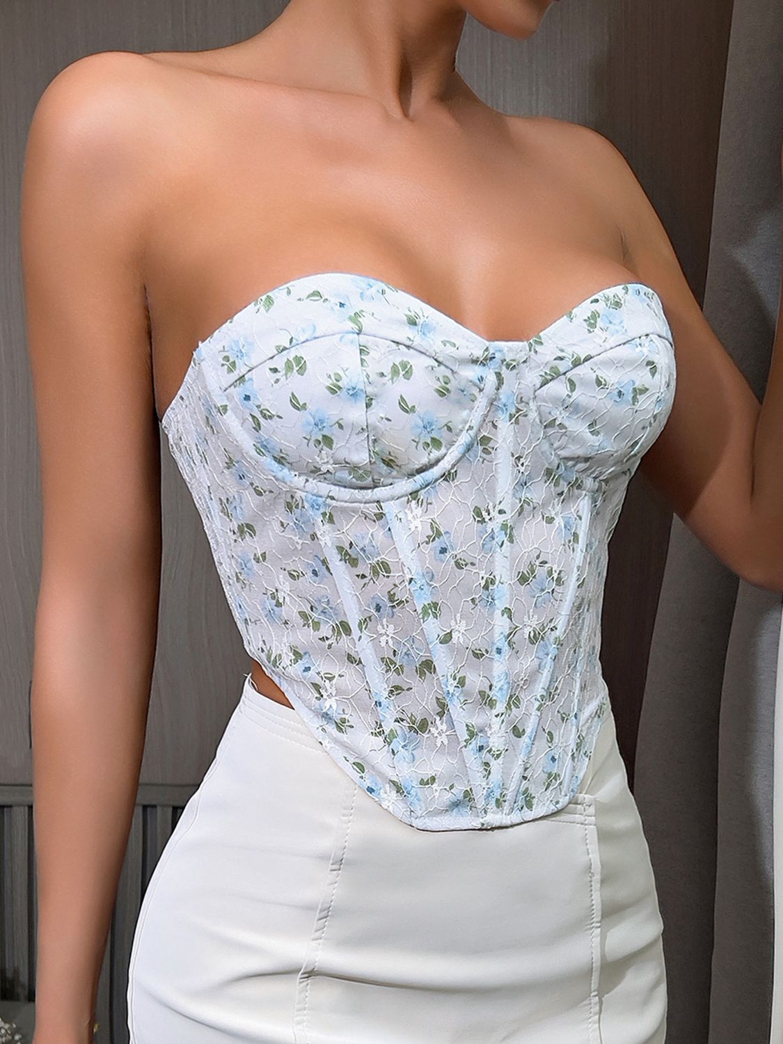 Floral Bustier