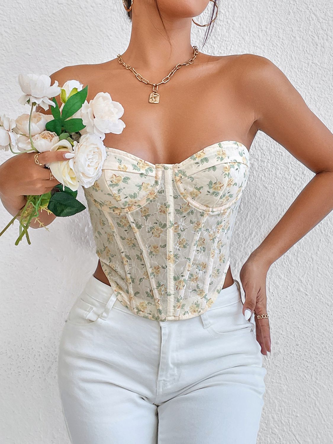 Floral Bustier